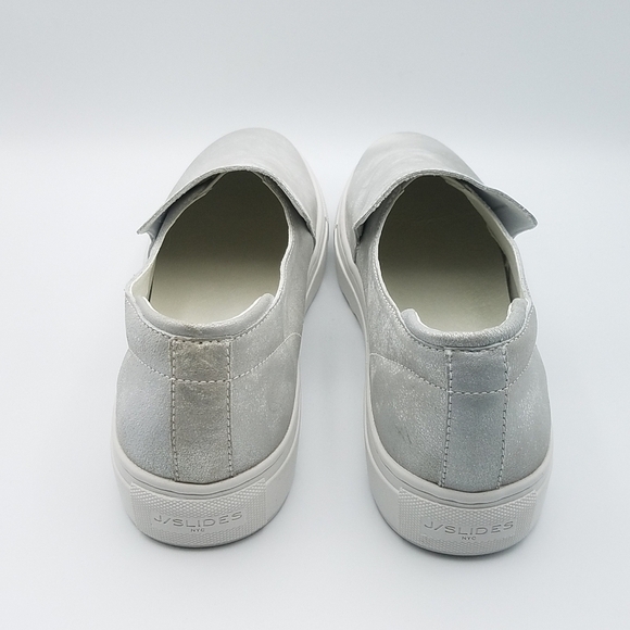 J/Slides Perrie Slip On Shoes Size 8.5 Silver - Picture 4 of 14